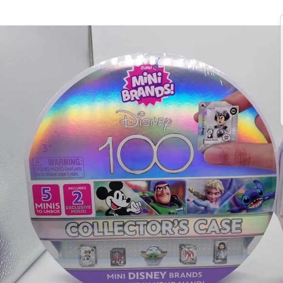 Mini Brands Exclusive Disney 100 Platinum Collectors Case Zuru ~ 5 Minis Bundle - Picture 5 of 5